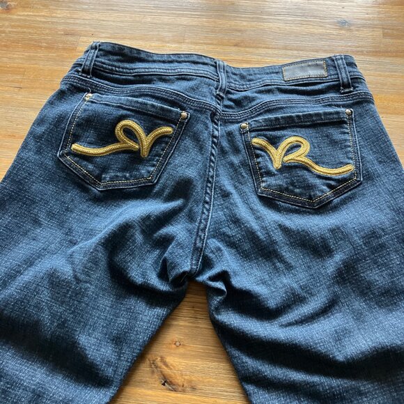 Roca Wear Hannah SKinny Leg Y2K medium rise classic 5 pocket denim‎ jean size 9 - Picture 1 of 5